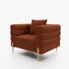 Axial 3-Piece Sofa Set of Chaise Sofa with Ottomans & Accent Chair – AUD-H2694