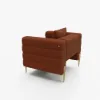 Axial 3-Piece Sofa Set of Chaise Sofa with Ottomans & Accent Chair – AUD-H2694