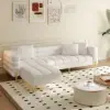 Axial 3-Piece Sofa Set of Chaise Sofa with Ottomans & Accent Chair – AUD-H2695