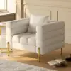Axial 3-Piece Sofa Set of Chaise Sofa with Ottomans & Accent Chair – AUD-H2695