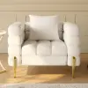 Axial 3-Piece Sofa Set of Chaise Sofa with Ottomans & Accent Chair – AUD-H2695