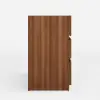 Aura 150 cm Walnut and Sintered Stone 6-Drawer Lighted Dresser