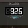 100cm Walnut LED Medicine Cabinet with Adjustable Lighting, Demister and Digital Clock