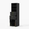 Artis 150 cm Bathroom Storage Cabinet – Freestanding Linen Tower with 2 Drawers & 2 Doors