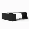 Modern 87" L-Shaped Right-Hand Executive Desk with Storage