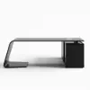 Modern 87" L-Shaped Left-Hand Executive Desk with Storage