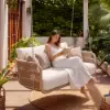 Picture of Costra 2-Seater Outdoor Aluminium Handwoven Rope Hanging Swing Chair