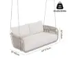 Picture of Costra 2-Seater Outdoor Aluminium Handwoven Rope Hanging Swing Chair