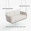 Picture of Costra 2-Seater Outdoor Aluminium Handwoven Rope Hanging Swing Chair