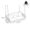 Cocaro 2-Seater Woven Outdoor Patio Swing