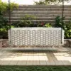 Cocaro 2-Seater Woven Outdoor Swing with Cushion in Light Gray