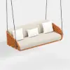 Cocaro 2-Seater Woven Performance Outdoor Swing with Plush Cushioning