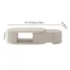 Velar 47"-67" Extendable Coffee Table with Sintered Stone Top and Storage – Beige