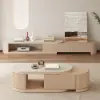 Velar 180 - 290 cm Extendable Fluted TV Stand with Sintered Stone Top & 3 Drawers