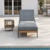 Ropipe Outdoor Rope-Woven Lounge Chair with Adjustable Backrest & Wheels in Dark Gray