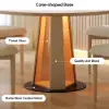 90 - 120 cm Solid Whitewash Wood Extendable Dining Table with Light
