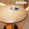 90 - 120 cm Solid Natural Wood Extendable Dining Table with Light