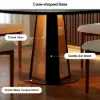 Picture of 90 - 120 cm Solid Black Wood Extendable Dining Table with Light