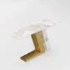 Silexa 60" Modern Console Table with White Sintered Stone Top