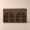 Arune 63" Walnut Wood Sideboard with Storage & Light