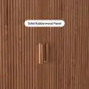 37" Ash Wood Veneer Fluted Shoe Storage Entryway Cabinet, Left Hand