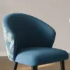 Arcora Blue Velvet Counter Stool with Upholstered, 1 Piece