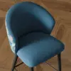 Arcora Blue Velvet Counter Stool with Upholstered, 1 Piece