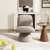 45 cm Performance Boucle Upholstered Swivel Slipper Accent Chair – AUD-H2739