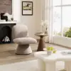 45 cm Performance Boucle Upholstered Swivel Slipper Accent Chair – AUD-H2739