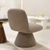 45 cm Performance Boucle Upholstered Swivel Slipper Accent Chair – AUD-H2739