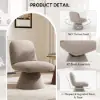 45 cm Performance Boucle Upholstered Swivel Slipper Accent Chair – AUD-H2739