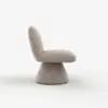 45 cm Performance Boucle Upholstered Swivel Slipper Accent Chair – AUD-H2739