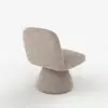 45 cm Performance Boucle Upholstered Swivel Slipper Accent Chair – AUD-H2739