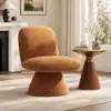 45 cm Performance Boucle Upholstered Swivel Slipper Accent Chair – AUD-H2747