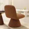 45 cm Performance Boucle Upholstered Swivel Slipper Accent Chair – AUD-H2747