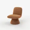 45 cm Performance Boucle Upholstered Swivel Slipper Accent Chair – AUD-H2747