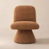 45 cm Performance Boucle Upholstered Swivel Slipper Accent Chair – AUD-H2747