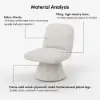 45 cm Performance Boucle Upholstered Swivel Slipper Accent Chair – AUD-H2750