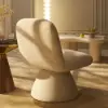 45 cm Performance Boucle Upholstered Swivel Slipper Accent Chair – AUD-H2750