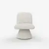 45 cm Performance Boucle Upholstered Swivel Slipper Accent Chair – AUD-H2750