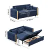 72" Full 2-Seater Linen Convertible Sleeper Sofa – AUD-H2752