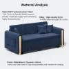 72" Full 2-Seater Linen Convertible Sleeper Sofa – AUD-H2752
