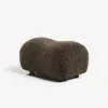 15" Performance Boucle Curve Ottoman – AUD-H2753