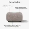 Picture of 15" Performance Boucle Curve Ottoman – AUD-H2754