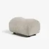 15" Performance Boucle Curve Ottoman – AUD-H2755