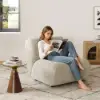 40 cm Performance Boucle Upholstered Curved Slipper Accent Chair – AUD-H2756