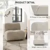 40 cm Performance Boucle Upholstered Curved Slipper Accent Chair – AUD-H2756