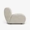 40 cm Performance Boucle Upholstered Curved Slipper Accent Chair – AUD-H2756