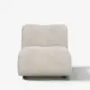 40 cm Performance Boucle Upholstered Curved Slipper Accent Chair – AUD-H2756