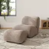 40 cm Performance Boucle Upholstered Curved Slipper Accent Chair – AUD-H2757